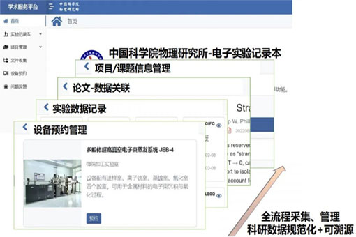 “电子实验纪录本”应用解决科学实验数据规范和溯詂i侍